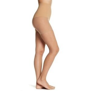 COMMANDO EVERYDAY CROCHET PANTYHOSE in Buff Fishnet Size Small NEW